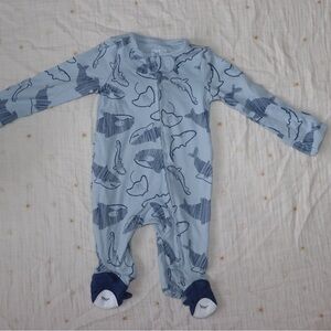 Carter's Blue Whale One Piece Footed Sleeper
